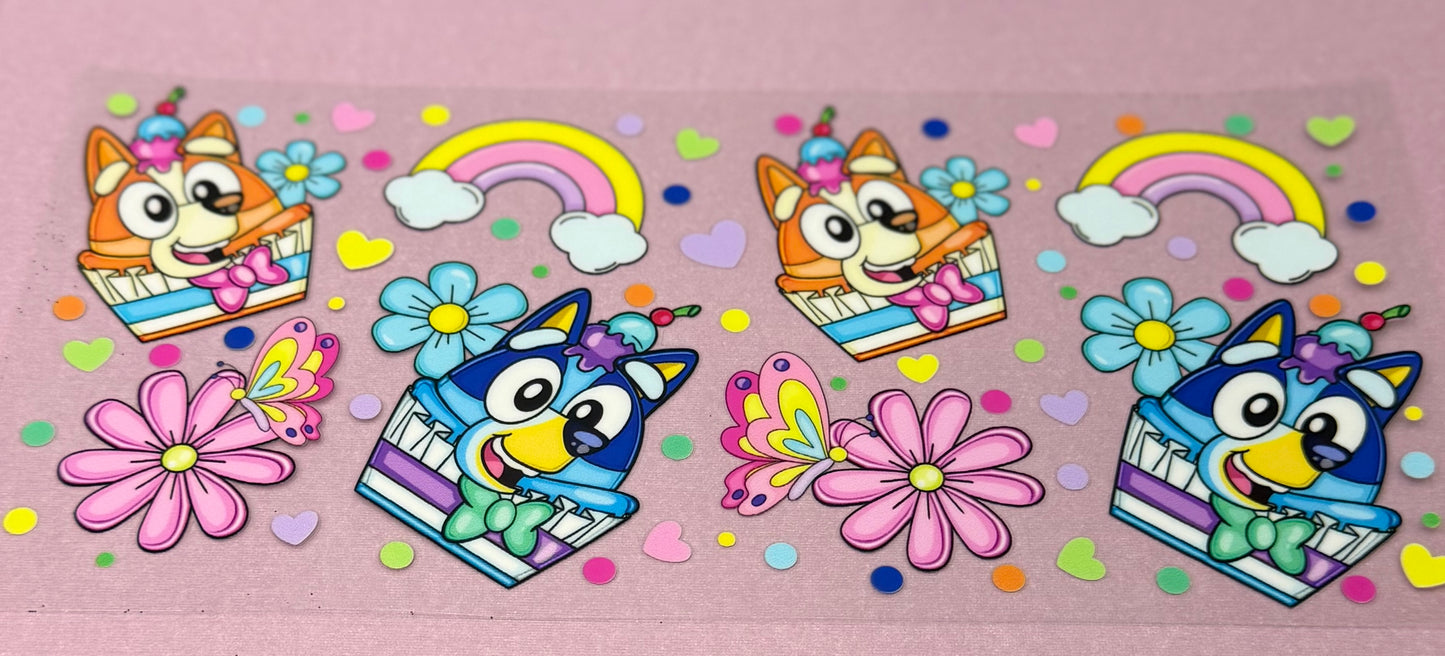 #68-Blue Pup Gift box