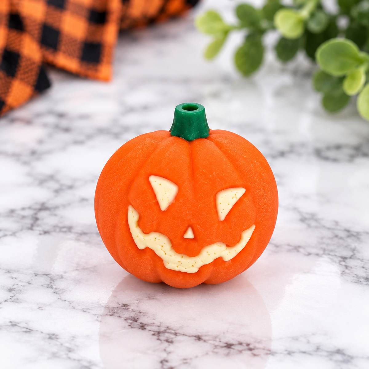 Jack-Oâ-Lantern Pumpkin Silicone Bead