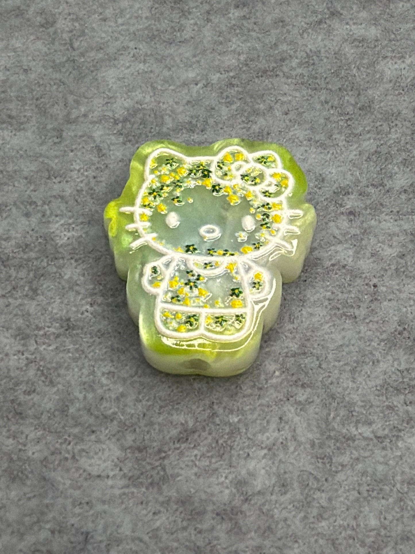 Neon Glitter HK Acrylic Beads