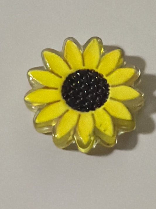 Flowers and Bows Acrylic Beads - sunny-bloom-charm