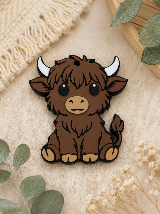 Cow Print Bow Nail Saver