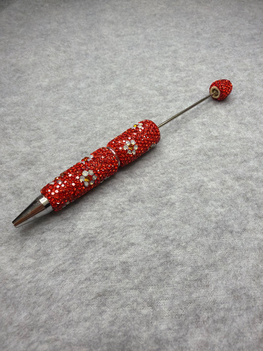 Daisy Crystal Pens - Red Poppy Luxe