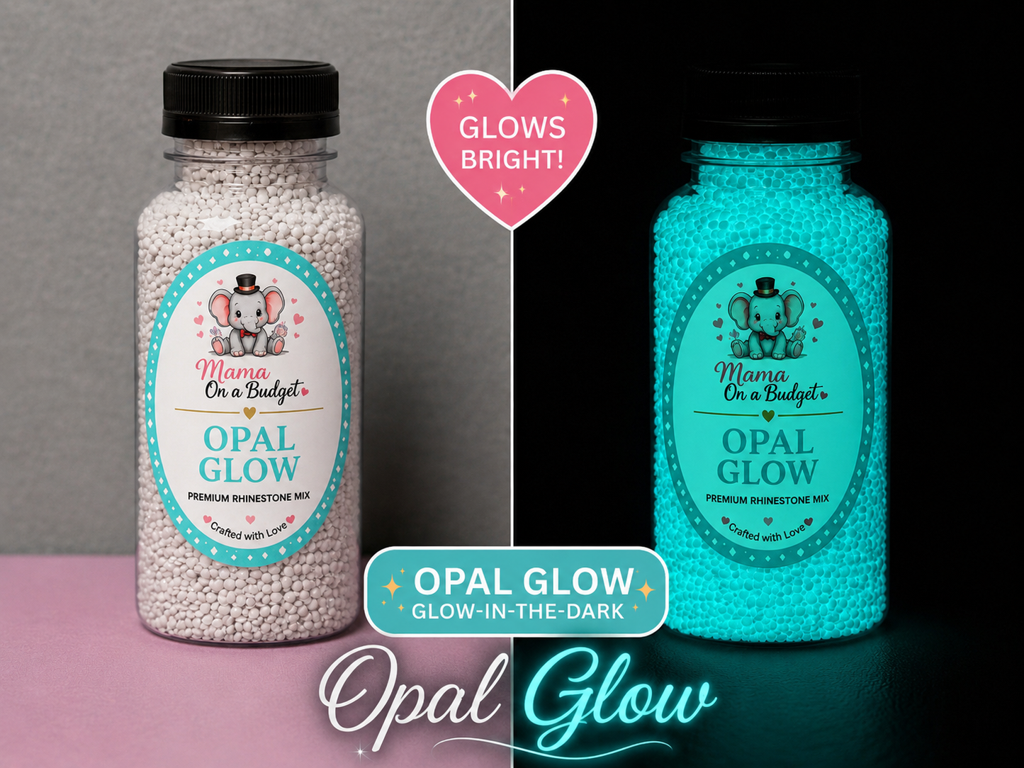 Glow in the Dark Collection | 3mm Snowglobe Rhinestones