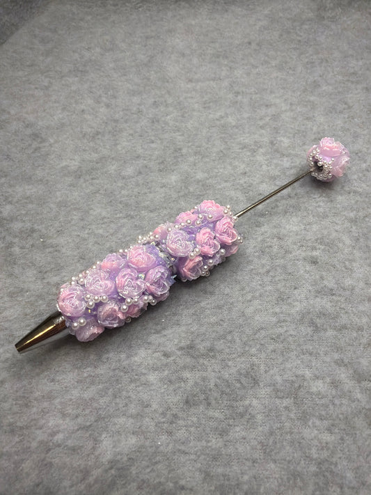 Floral Pen - Lavender Rose Pearl Pen