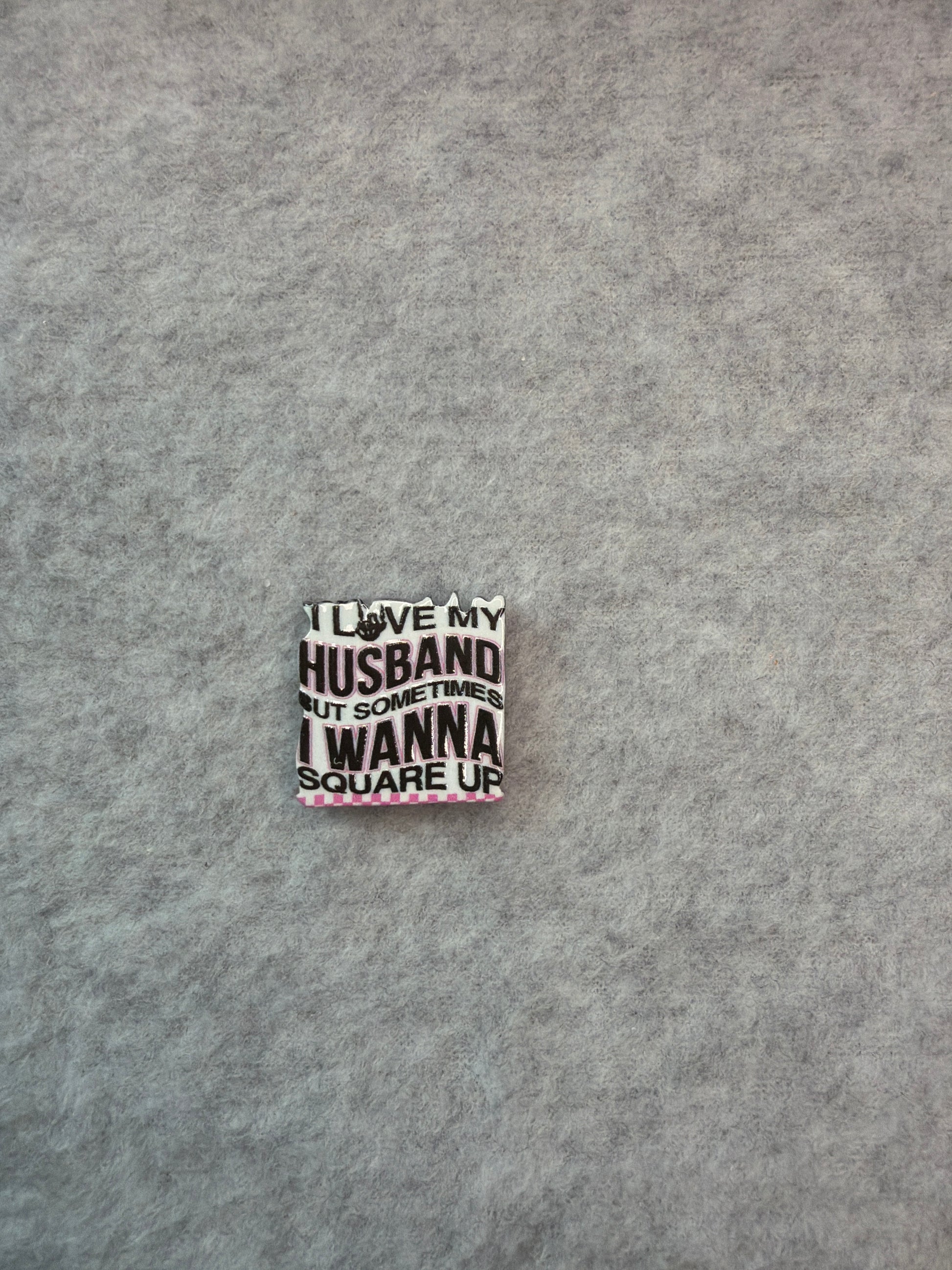 Petty & Problematic Acrylic Beads - Square Up Hubby