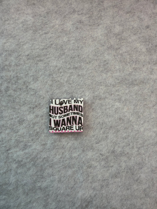 Petty & Problematic Acrylic Beads - Square Up Hubby