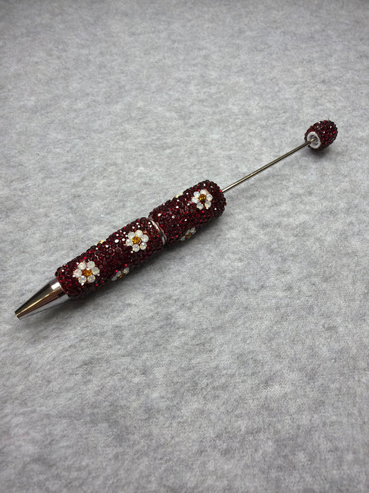 Daisy Crystal Pens - Crimson Dahlia Shine
