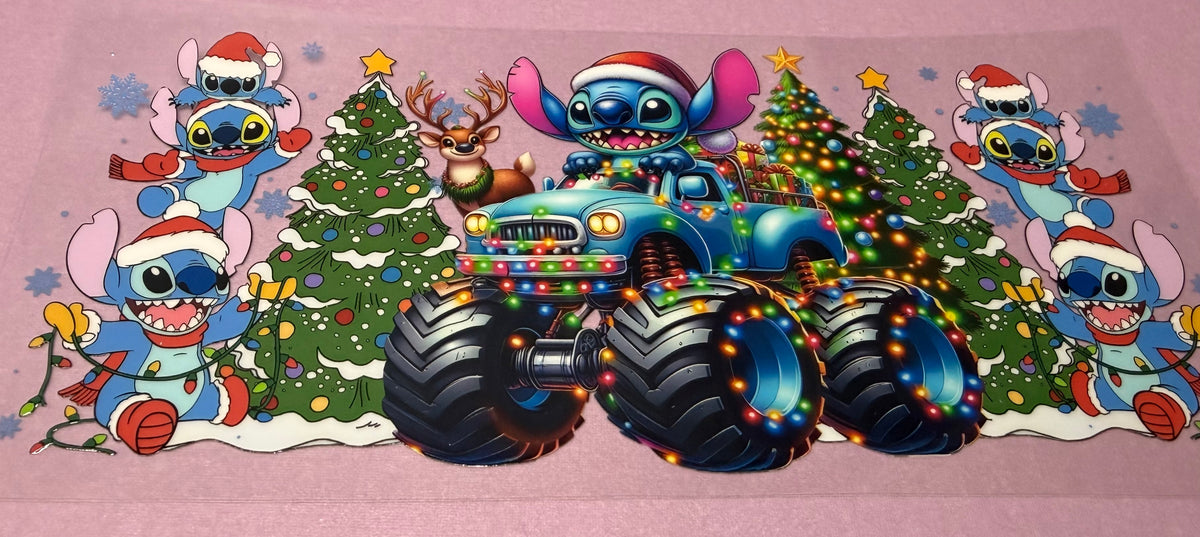 #118-Blue Alien Christmas Truck 🎄🚙