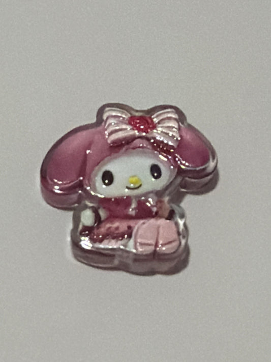 🎀 HK Character Acrylic Beads - Ribbon Bunny Pop