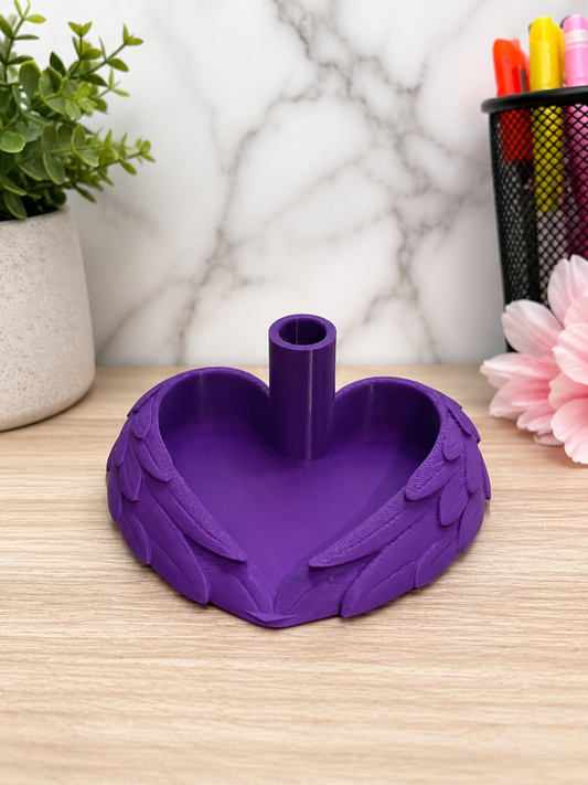 Angel Wings Pen Stand & Bead Tray - purple-1