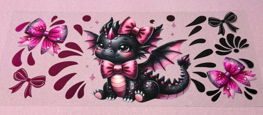 #57-Pink Bow Dragon