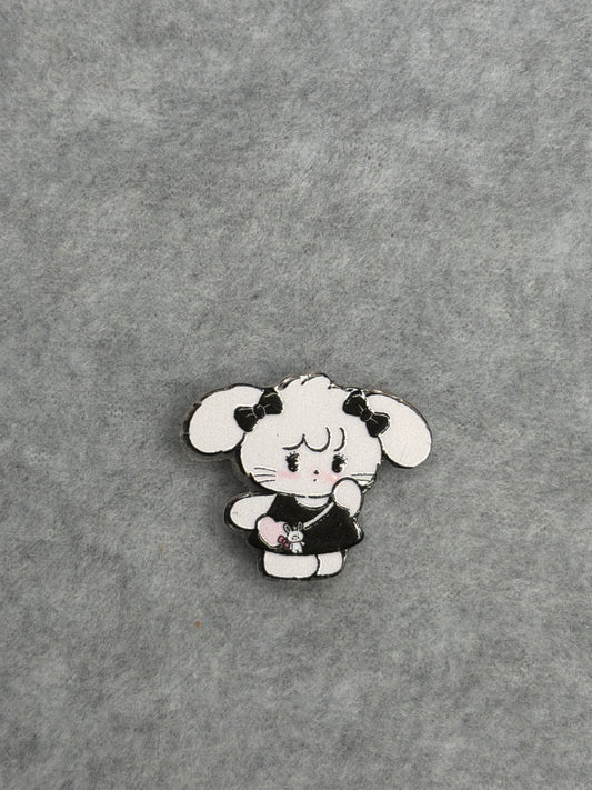 🎀 HK Character Acrylic Beads - Midnight Lamb