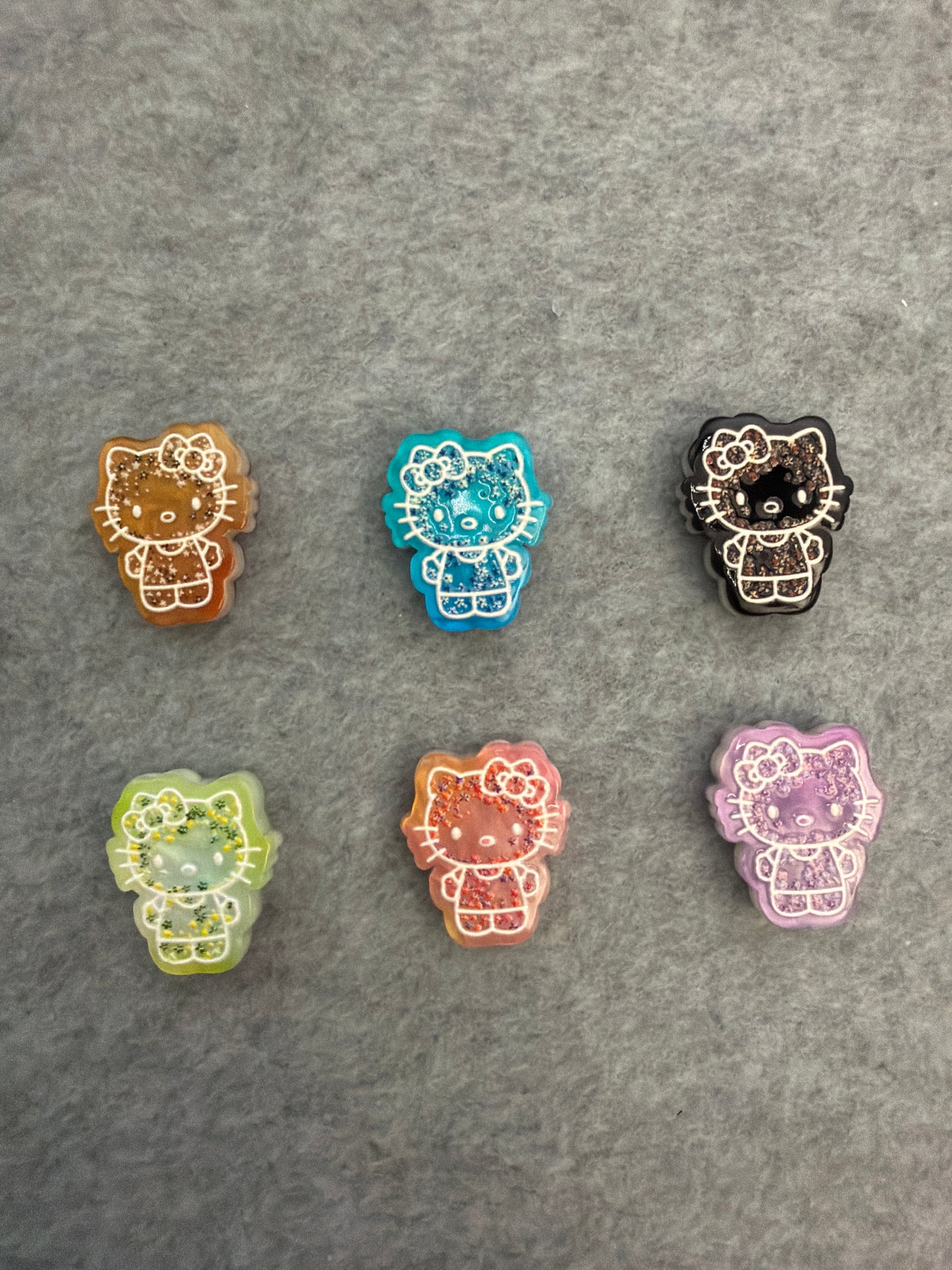 Neon Glitter HK Acrylic Beads