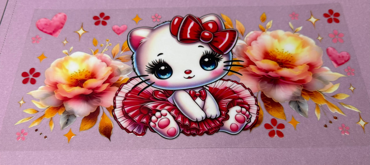 #105-Floral Bow Kitty 🎀🌸