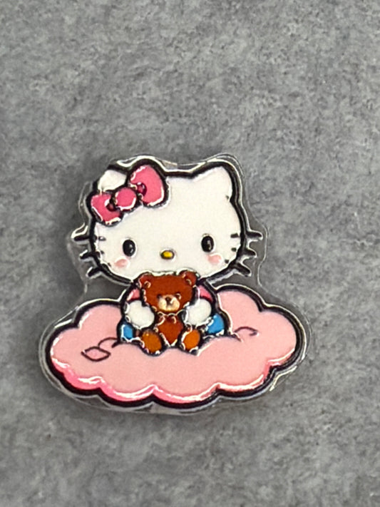 🎀 HK Character Acrylic Beads - Cloud Teddy Kitty