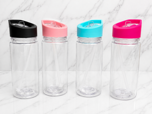 12oz Snowglobe Tumbler DIY Kit | Blank Snow Globe Cup with Colored Lid | Craft Kit