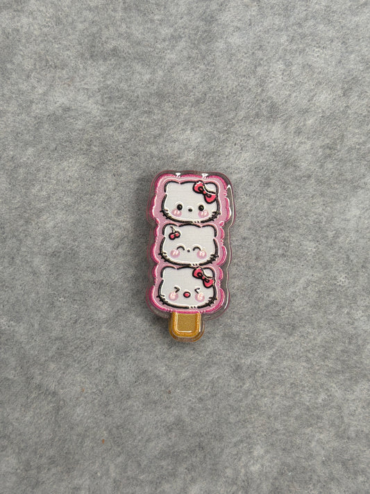 🎀 HK Character Acrylic Beads - Triple Treat Kitty