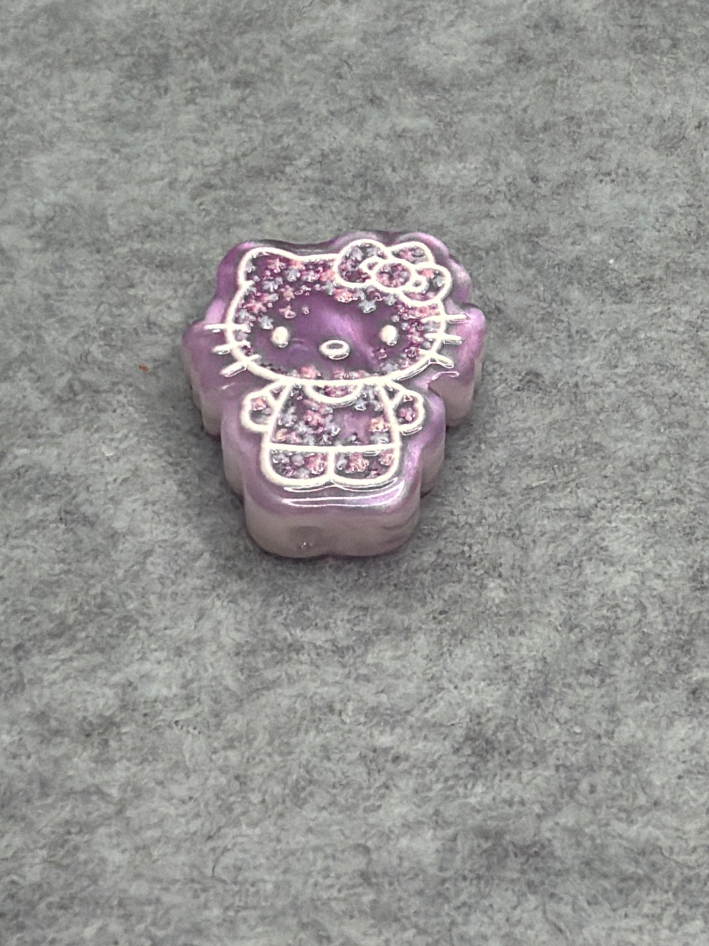 Neon Glitter HK Acrylic Beads