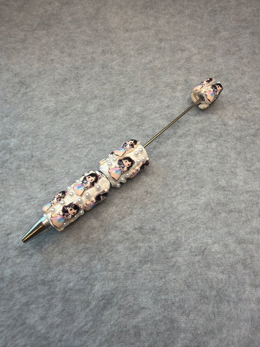 Character Pens - Black Hair Royal Girl