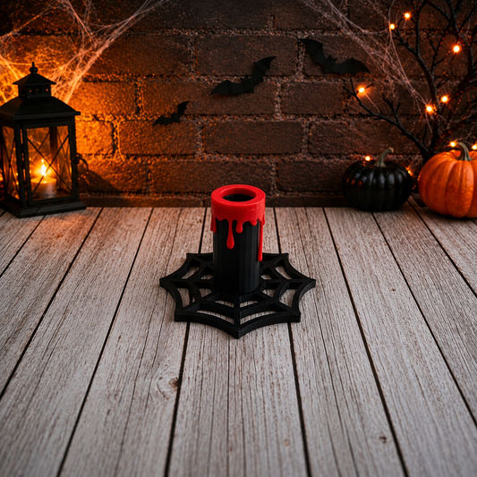 Halloween Pen Base - Spider web Blood Drip