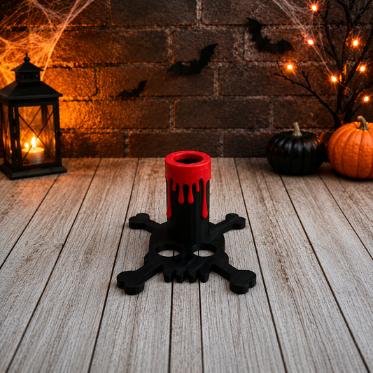 Halloween Pen Base - Skull Blood Drip