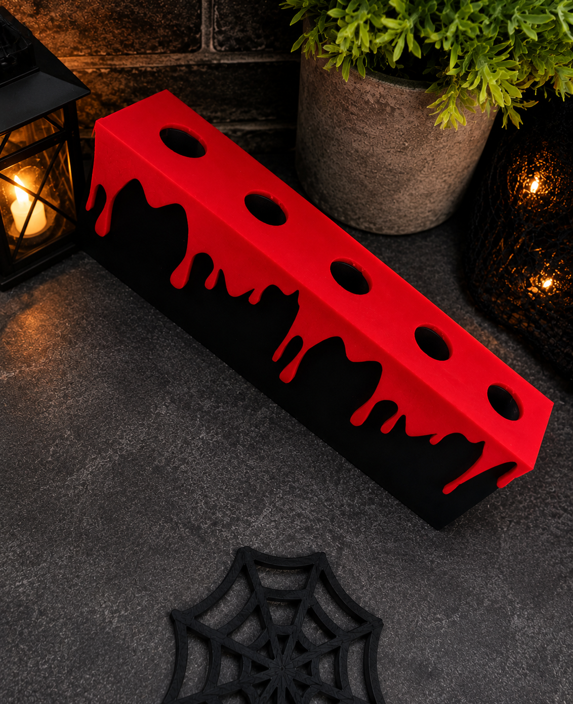 Halloween Pen Base | Spider, Skull & Spider Web Pen Holder