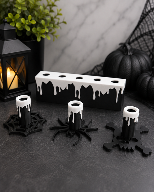 Halloween Pen Base - Trio Melted Candle