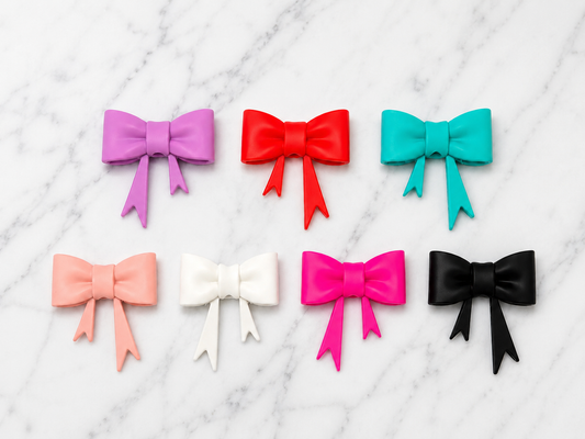 Silicone Bow Pen & Straw Topper | Reusable Cup and Pen Charm | Cute Tumbler Accessory