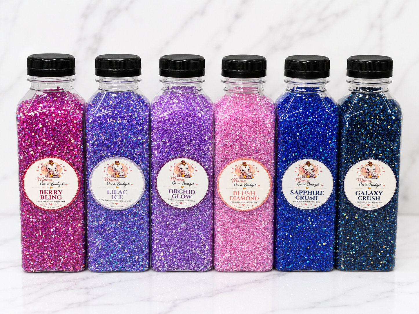 Mama’s Premium Rhinestone Mix – 3mm AB Pointed Back Rhinestones