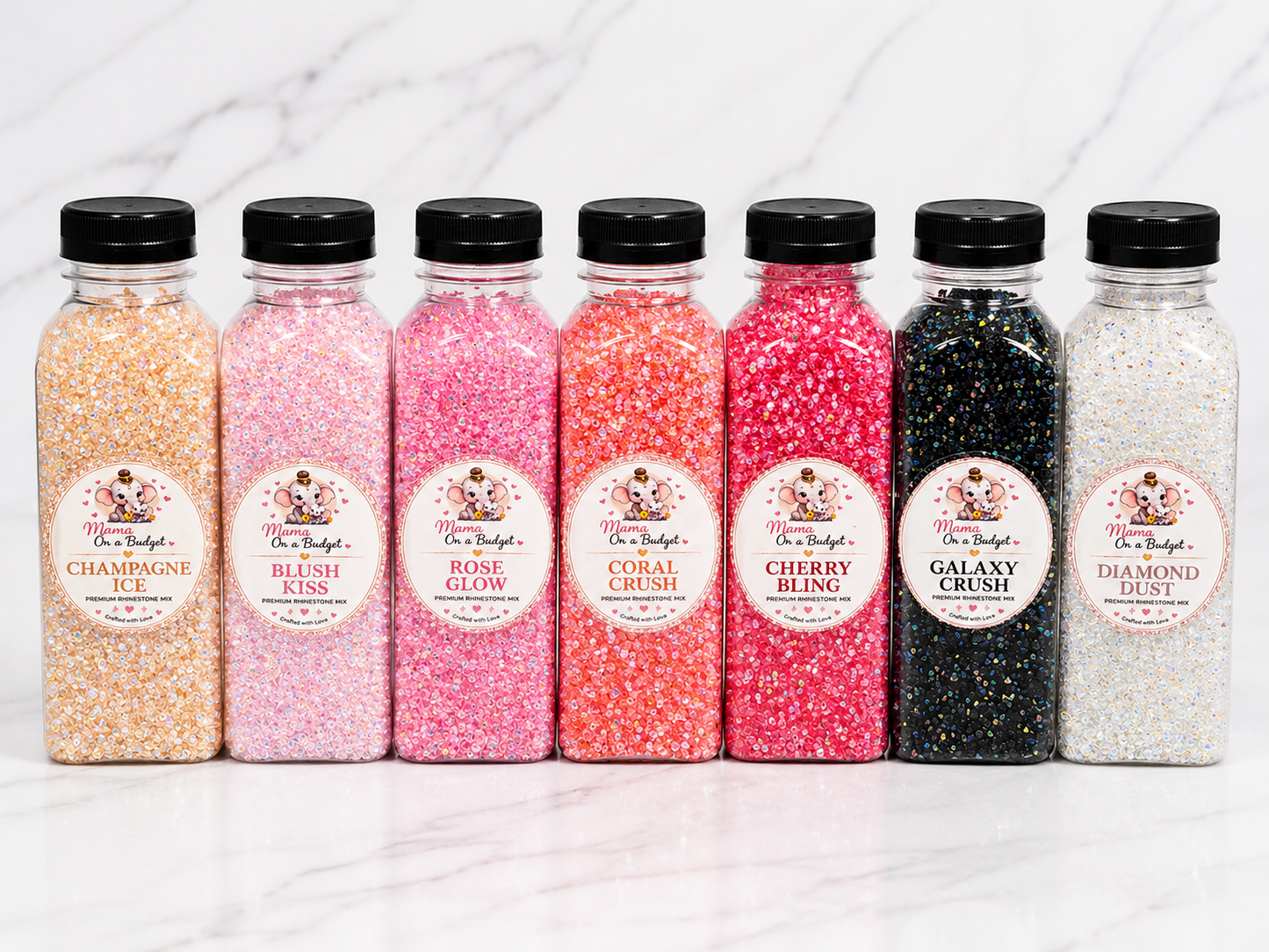 Mama’s Premium Rhinestone Mix – 3mm AB Pointed Back Rhinestones