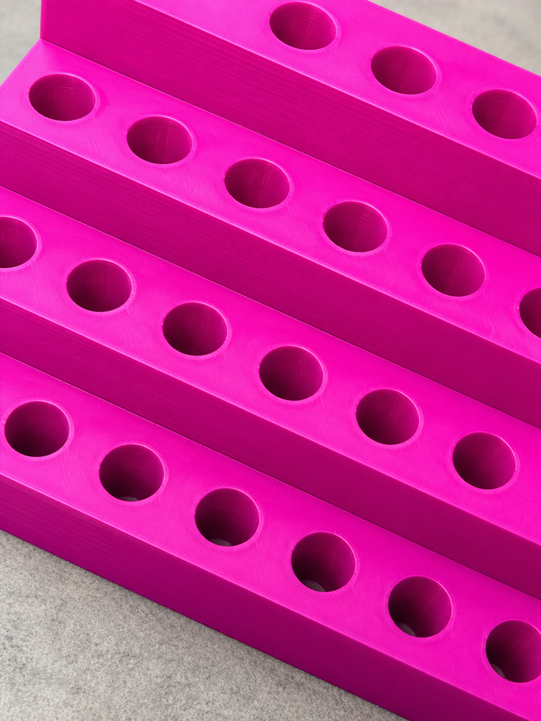 3D Printed Rhinestone Pen Display Holder | Holds 40 Pens | Craft Room Organizer