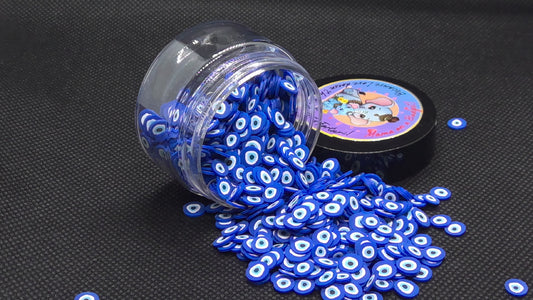 Poly Clay Evil Eye Blue