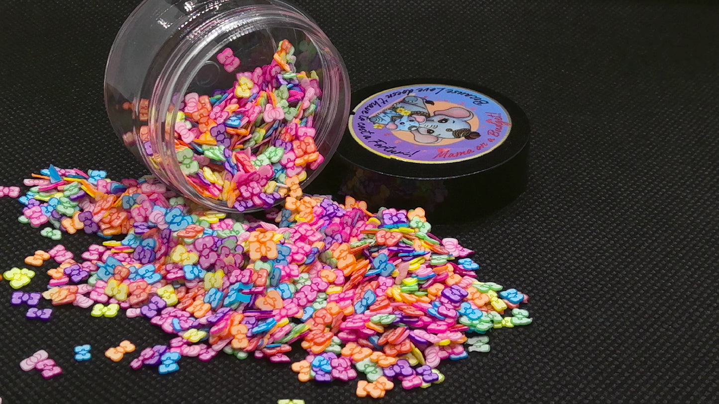Poly Clay Bows Multi-Color