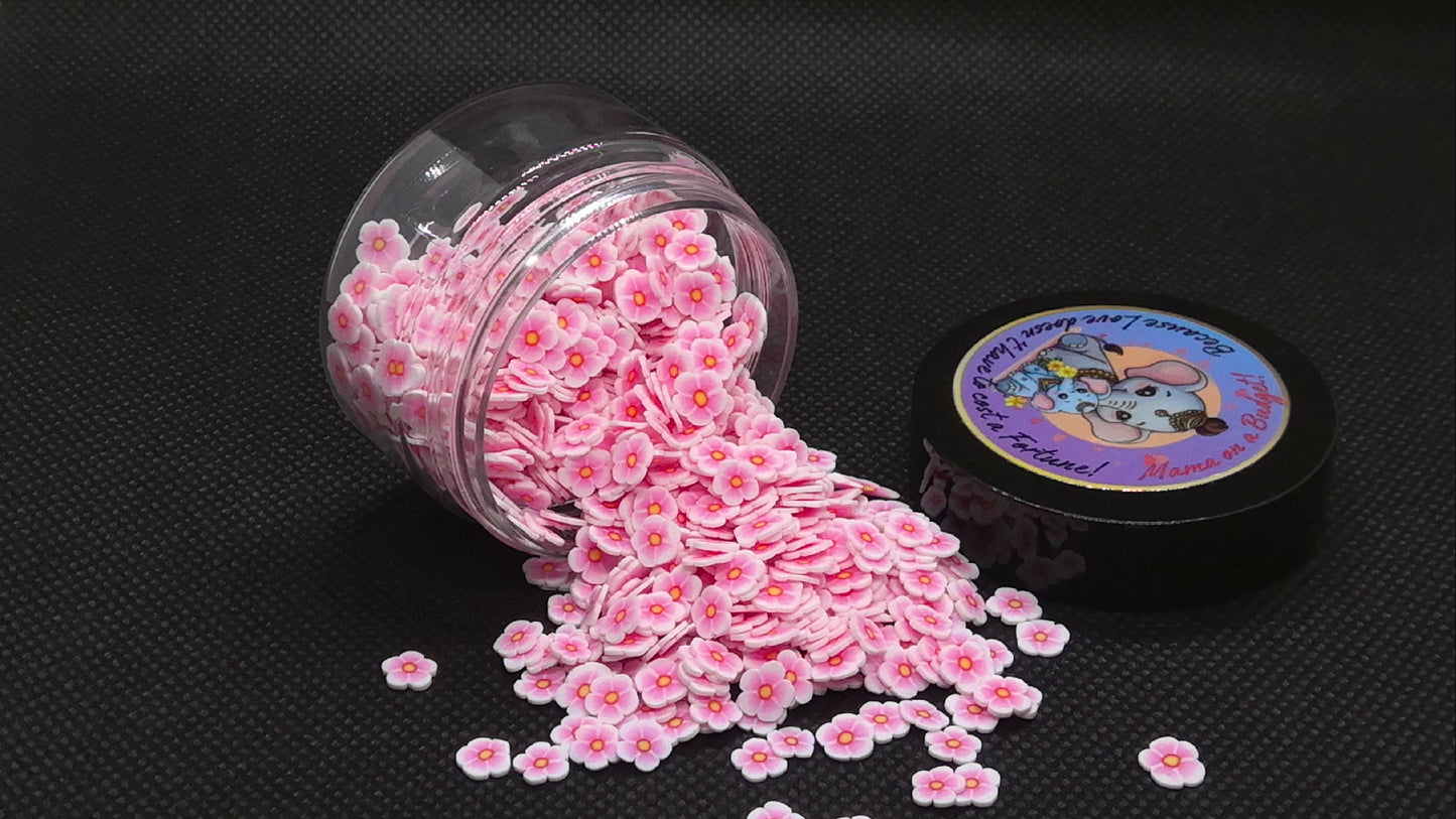 Poly Clay Flowers Pink