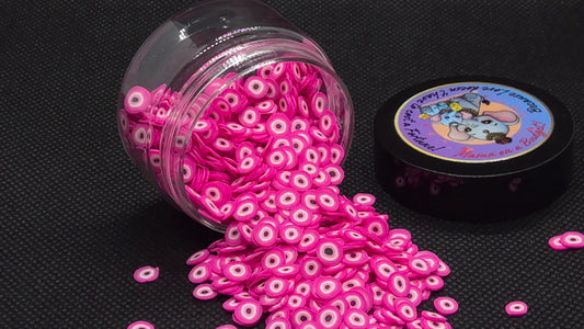 Poly Clay Evil Eye Pink