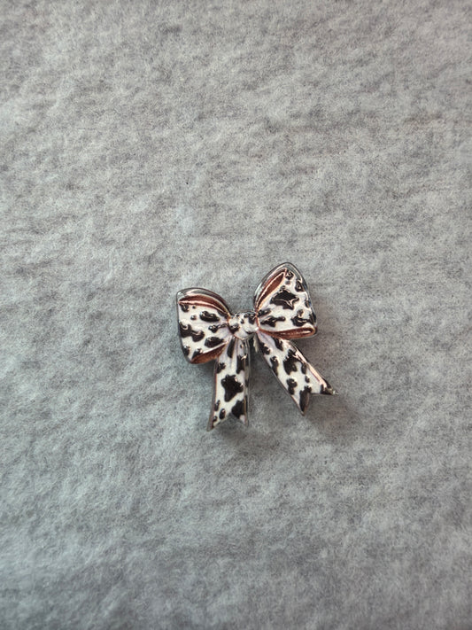 Flowers and Bows Acrylic Beads - cow-print-bow